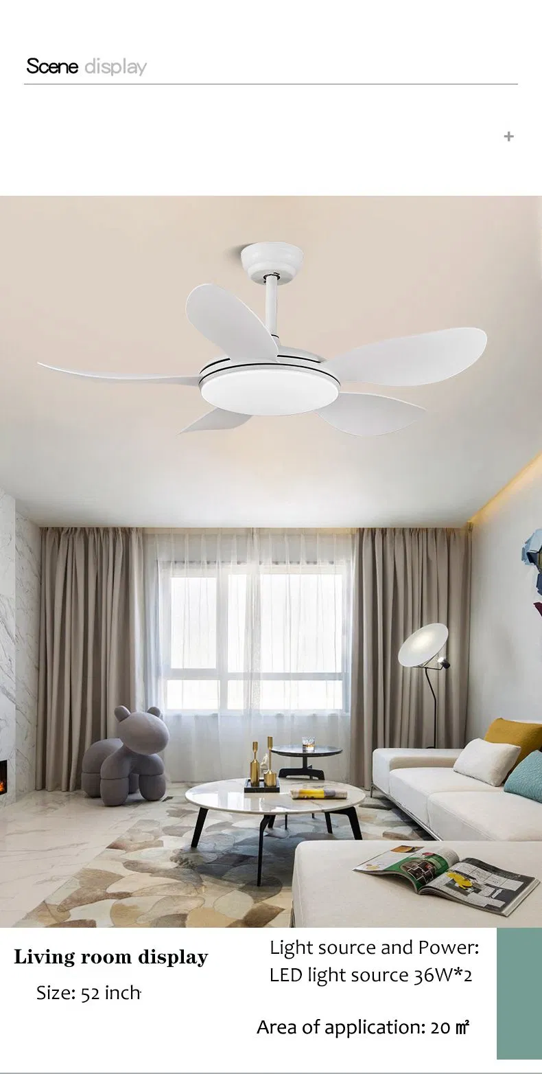 52 Inch Commercial Ceiling Fan Lamp