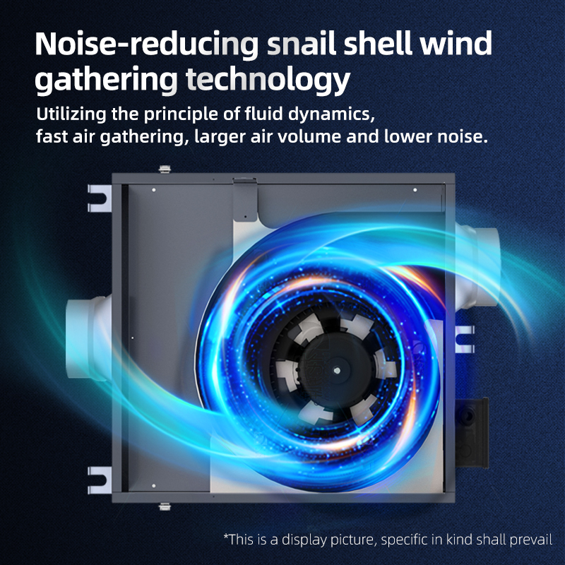Remote Controlled Duct Fan Metal Blades Ceiling Mount Low Noise 22-31(dB(A)) Lightweight Durable 1 Year Warranty