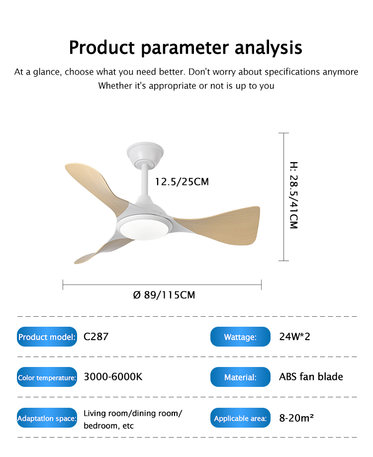 C287 35/45inch Ceiling Fan with Light or Without Light VENTILADOR FLY AGOTADO DC APP CONTROL Patent Payment