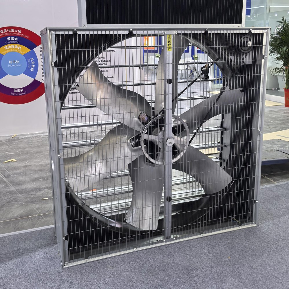 Automatic Shutter Factory Price Poultry Farm Centrifugal Industrial Push Pull Box Motor Ceiling Centrifugal Ventilation Exhaust Fan for Chicken Coop