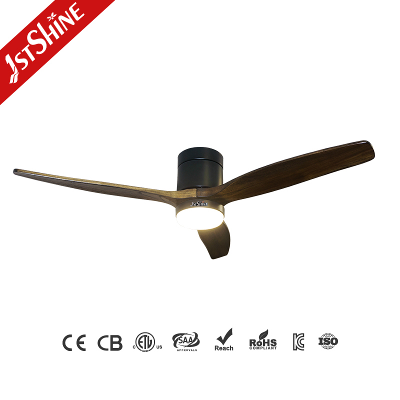 1stshine Ceiling Fan Flush Mount Low Ceiling Smart APP Control Ceiling Fan with Light