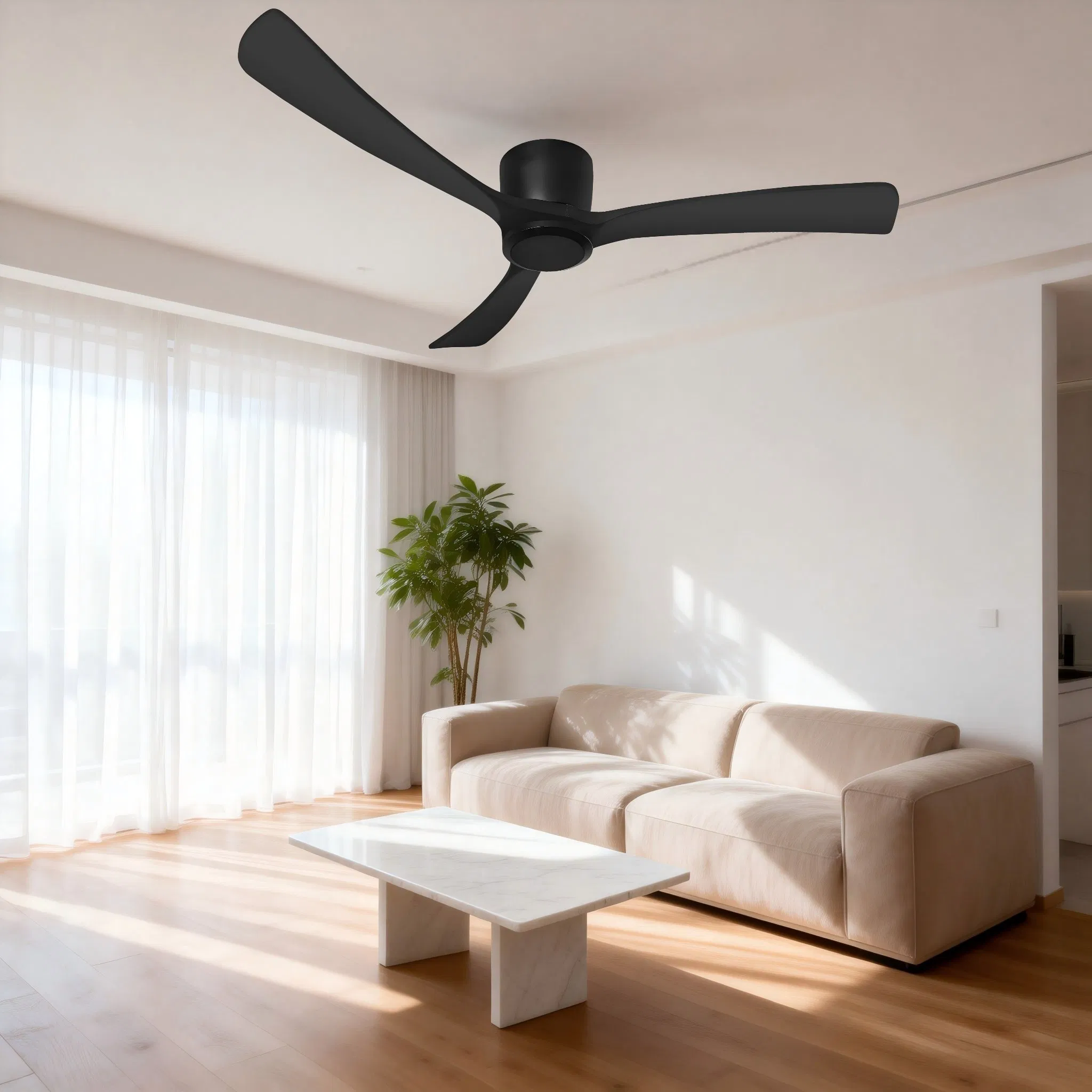 52inch/Solid/Wood/Blade DC/Motor/Decorative Ceiling Cooling Fan Modern/Style Remote/Control Energy/Saving Circulation Fan