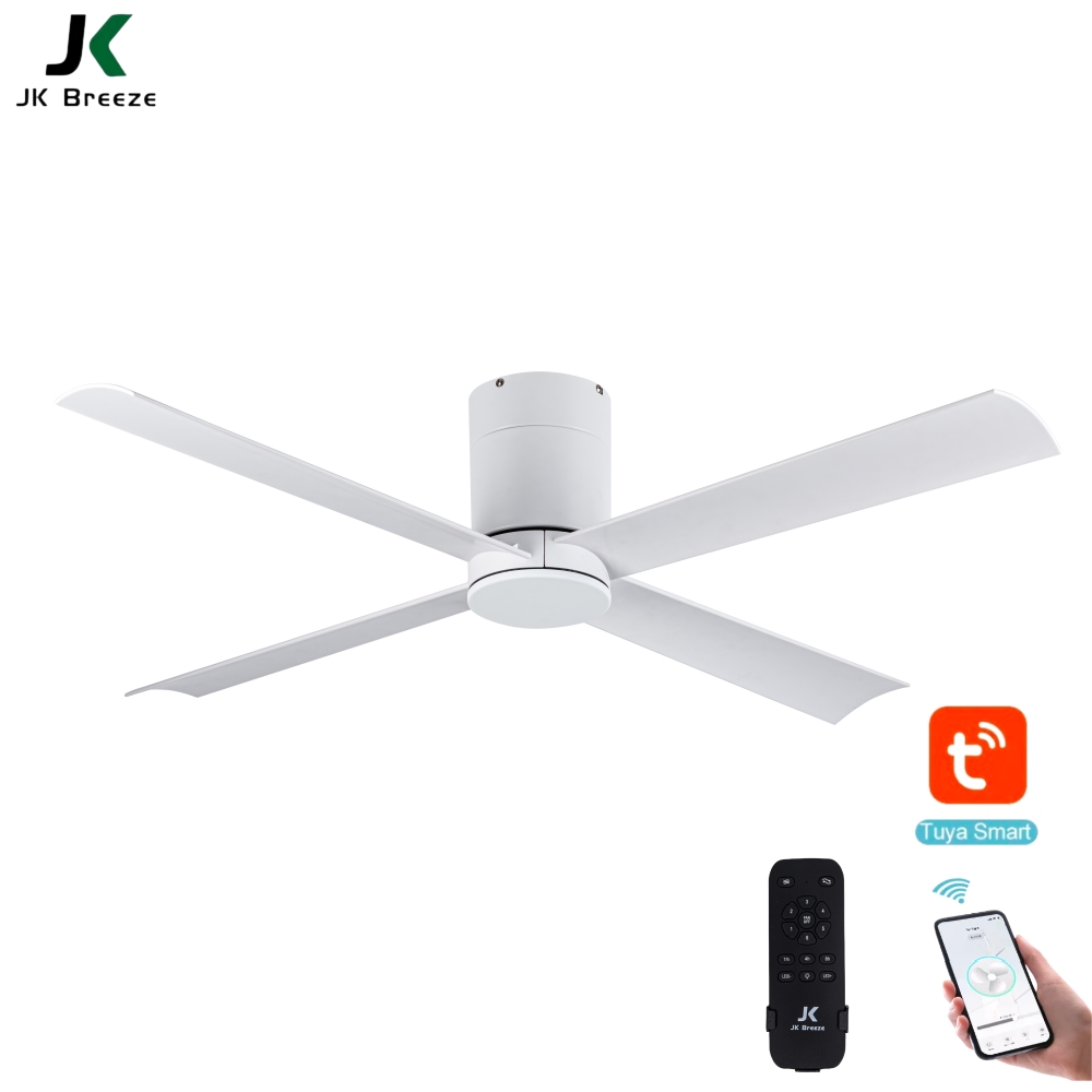 High Quality 52 Inch Metal 5 Blades DC Motor Household Electric Remote Control Modern Silent Ceiling Fan