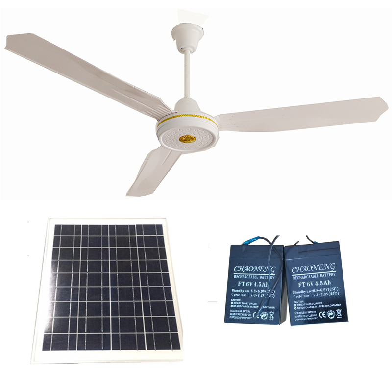 48' 56' Inch Acdc on Grid Remote Control Solar Ceiling Fan