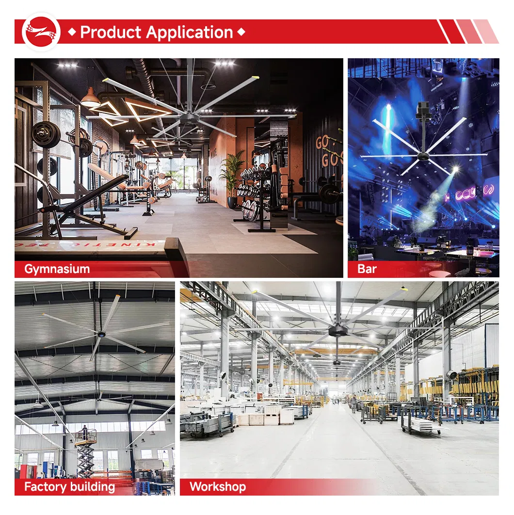 Premium Energy-Efficient Industrial Warehouse Ceiling Hvls Fan for Continuous Comfort Ventilation