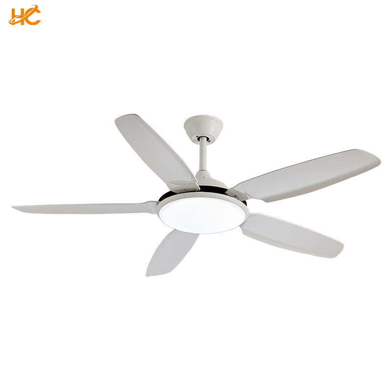 White Color Low Profile Remote Control High Quality Ceiling Fan Light
