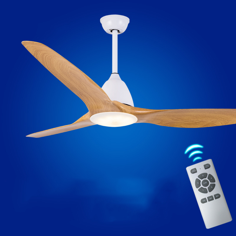 LED Nickel Plywood Material Ceiling Fan Light with Air Cooler AC Motor Switch Flush