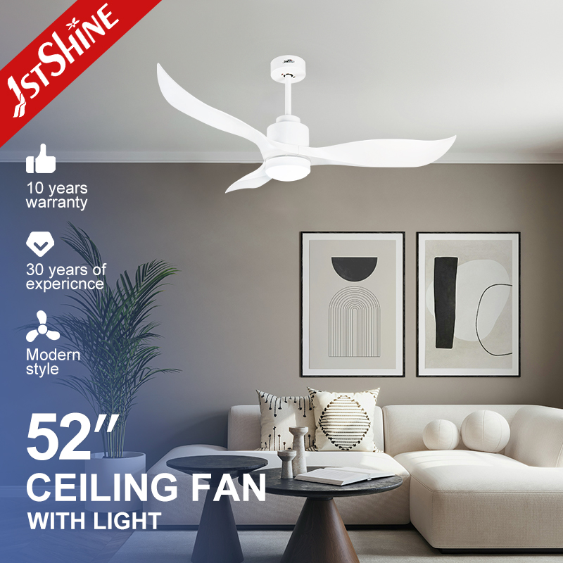 1stshine Simple Style Outdoor Waterproof DC Motor Led Ceiling Fan With Light And Remote