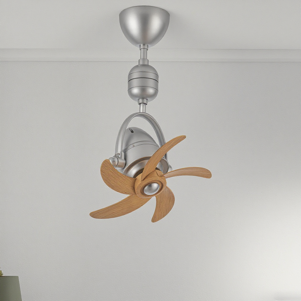 16-Inch High-Speed Wall-Mounted Ceiling Fan with Remote Control Plywood Blades for Entrance Halls Living Rooms Hotels