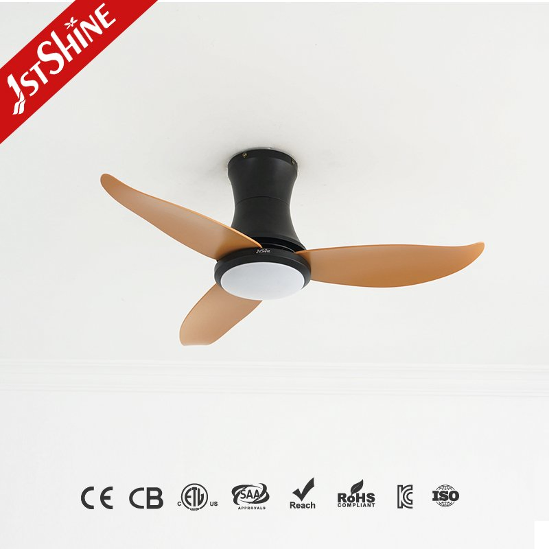 1stshine LED Ceiling Fan 36 Inches Fancy Design Low Profile ABS Blades Ceiling Fan with LED Light