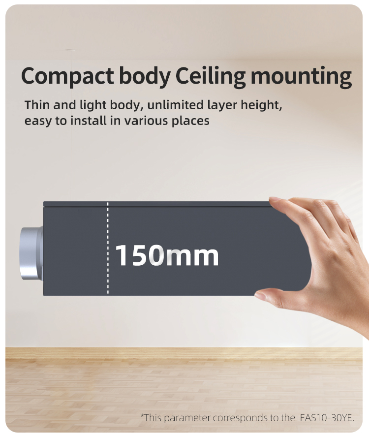 Remote Controlled Duct Fan Metal Blades Ceiling Mount Low Noise 22-31(dB(A)) Lightweight Durable 1 Year Warranty