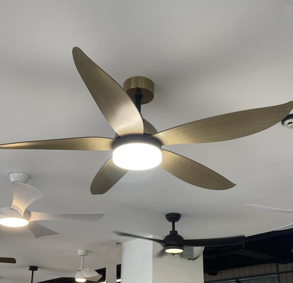 Light or Without Light Cheap Price Modern Solid Wood ABS Plywood 52 Inch Silent Ceiling Fan