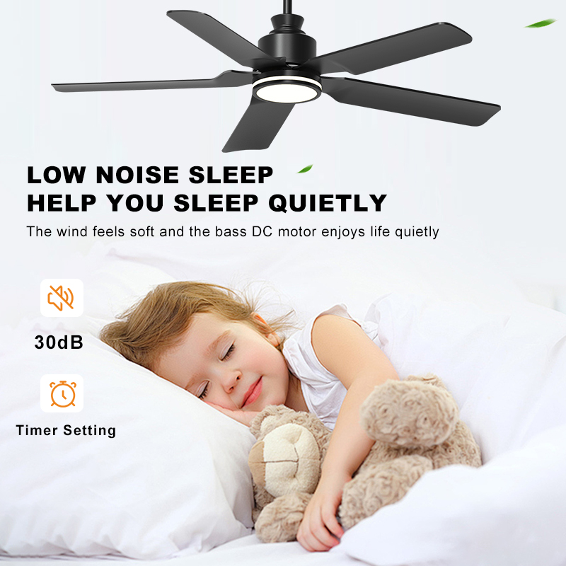Factory Price 52 Inch Indoor Bldc Industrial Ceiling Fan Home Living Room Decorative Led Ceiling Fan Light With Remote Control