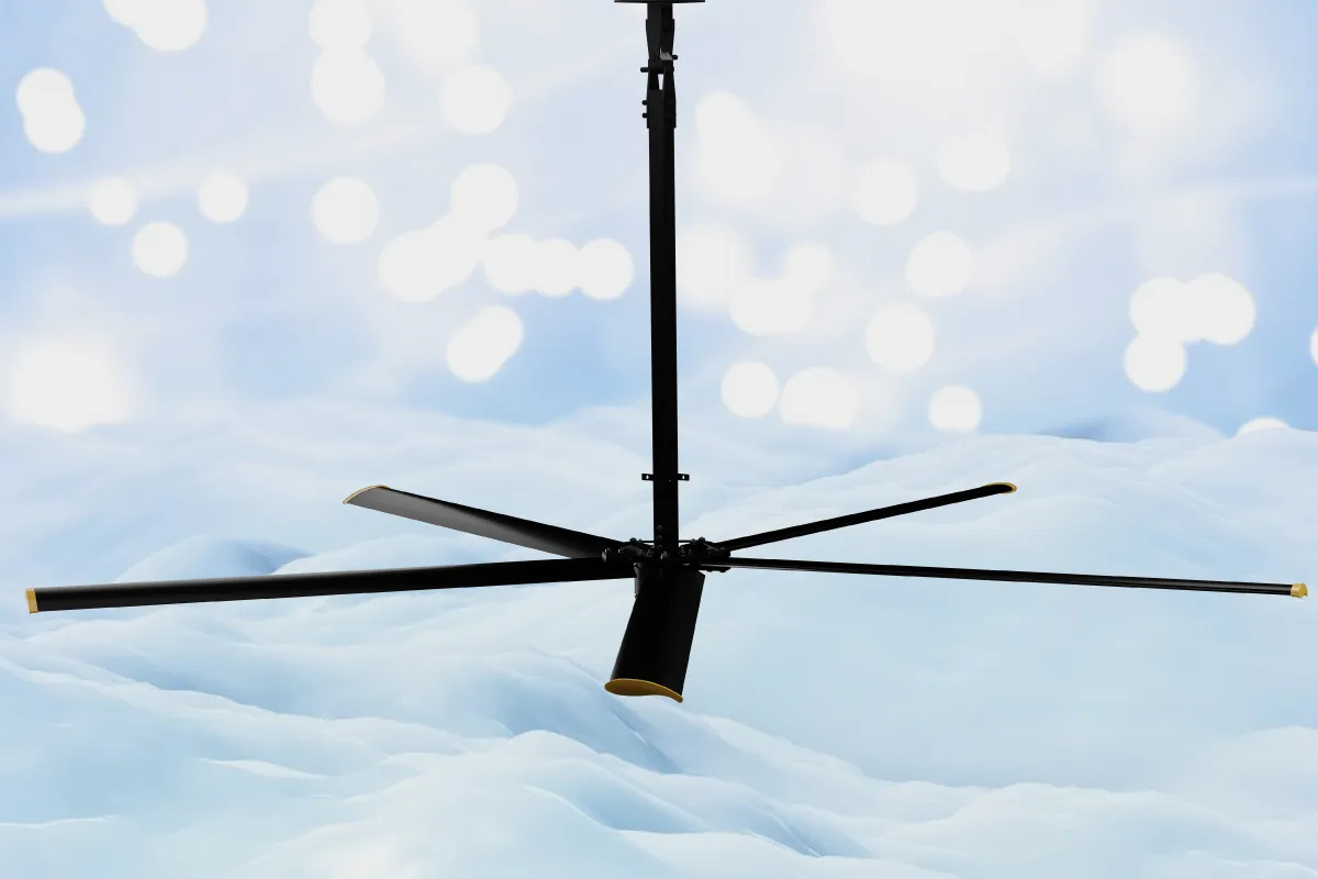 Gearless HVLS Industrial Ceiling Fan Large Diameter High Volume Low Speed Heavy Duty Ventilation for Warehouses