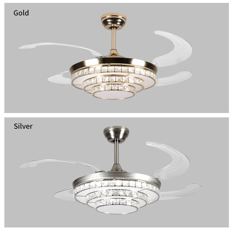 Modern 42-Inch Ceiling Fan with Energy-Efficient LED Lighting