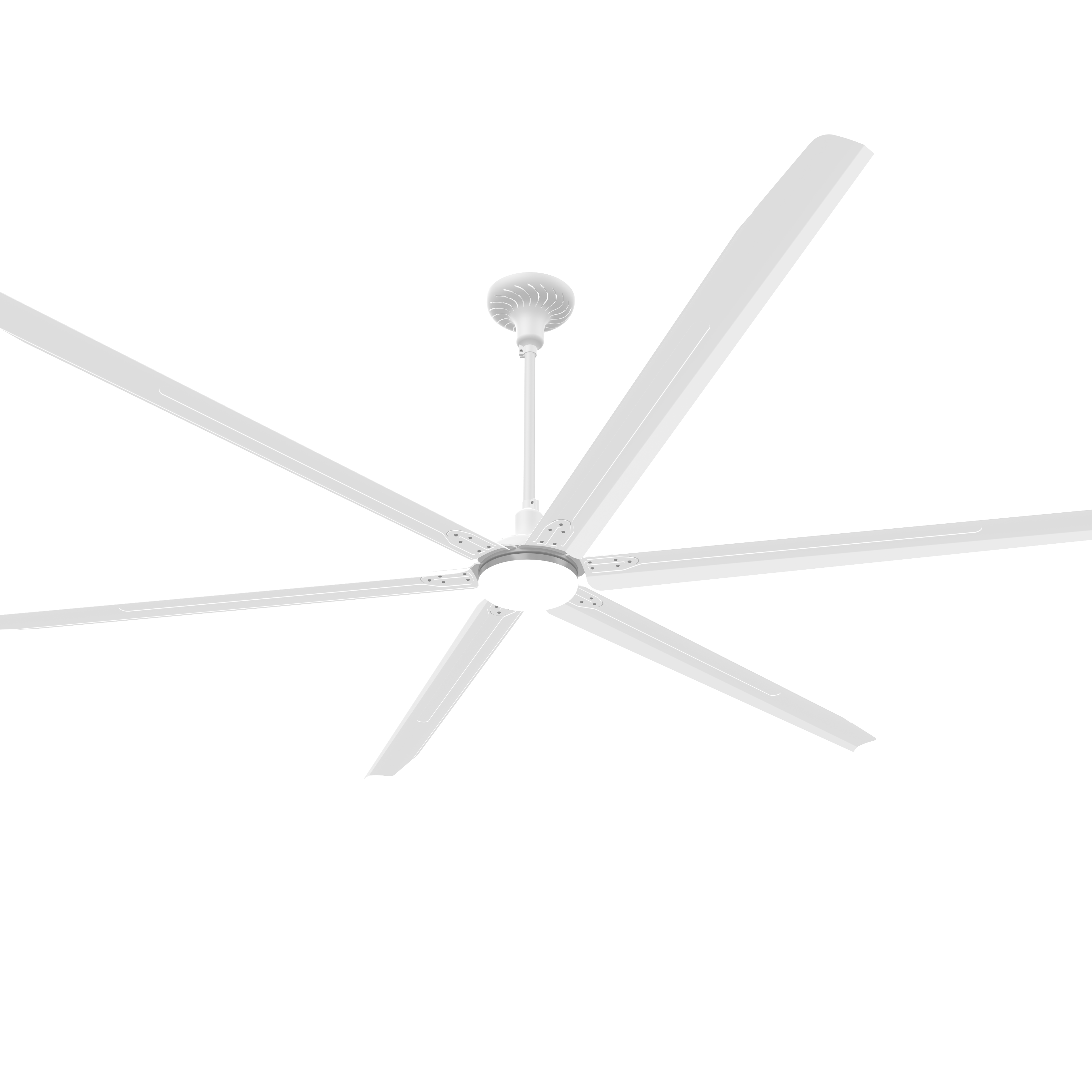 New Style 2.1m AC Motor LED Light Ceiling Fan 85 Inch Remote Control HVLS Fan for Hotels and Gym Electric Metal Household Fan