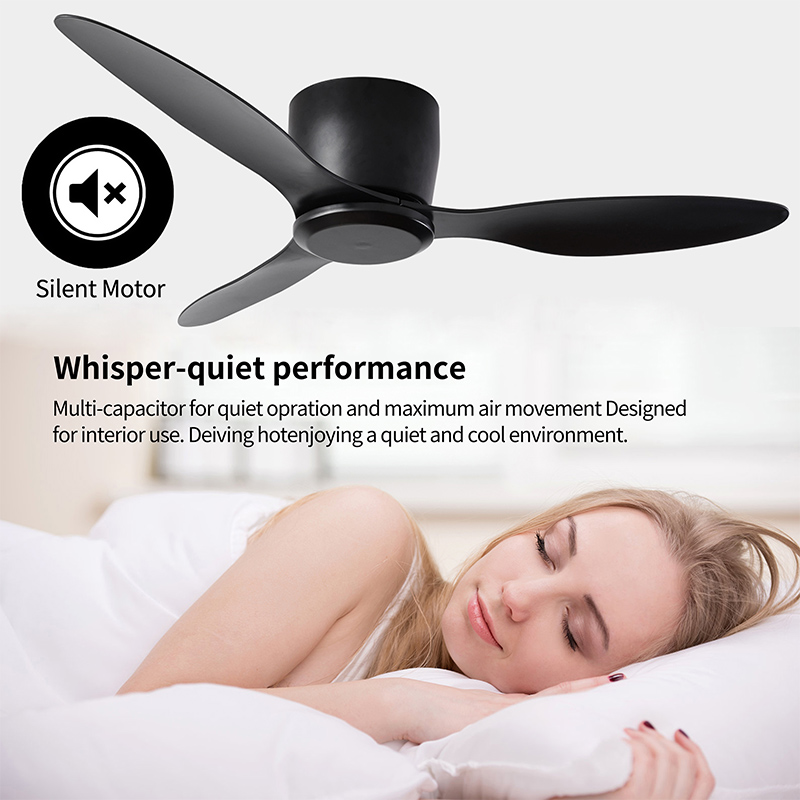 Factory Direct Ceiling Fans without Lights and Remote Reversible No Light BLDC Motor ABS Blades for Bedroom Living Room