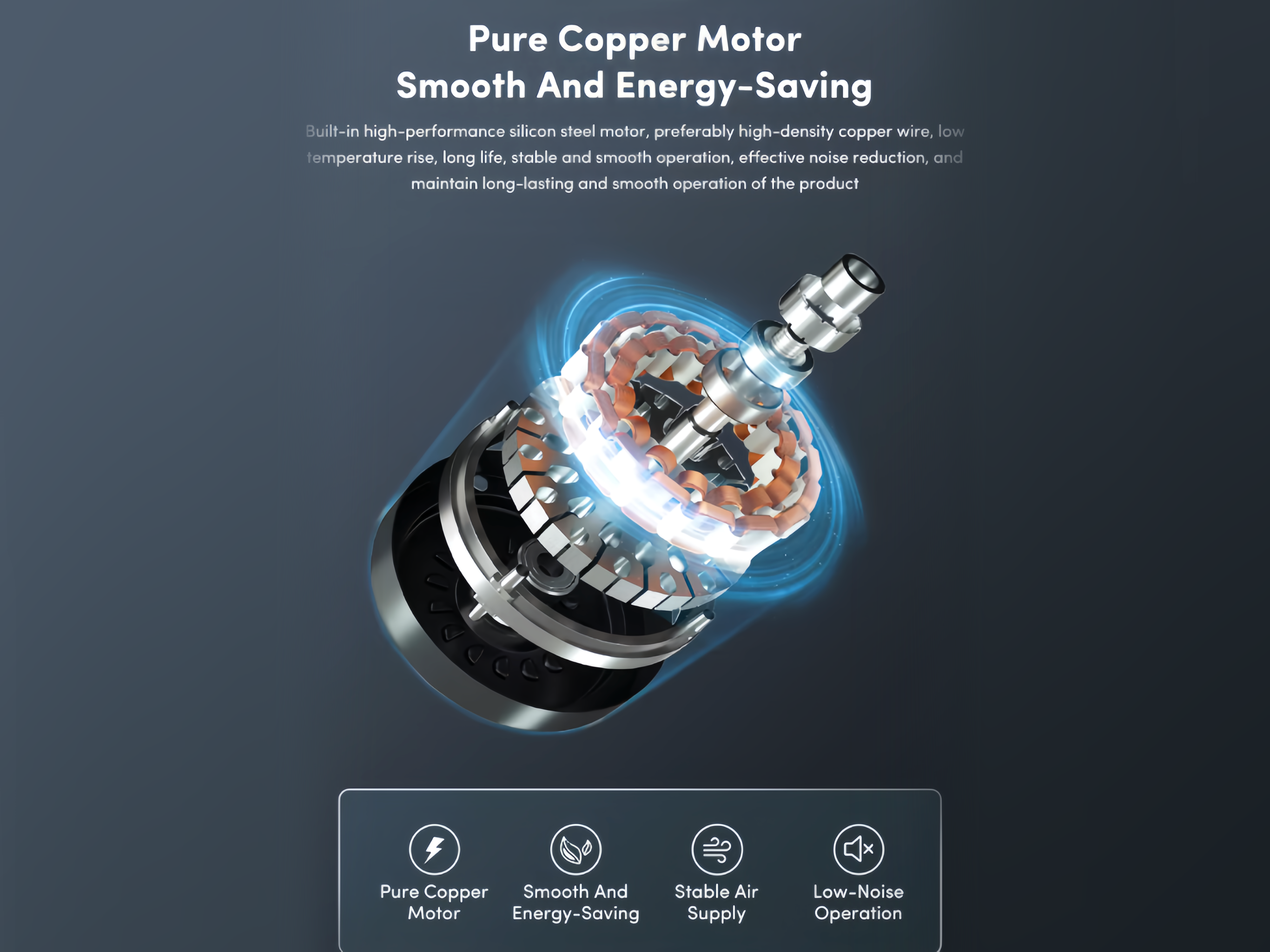 Modern 52-Inch White LED ABS Leaf Ceiling Fan Remote Control DC Motor Air Cooling Fan Energy Saving Quiet Design Light Bedroom