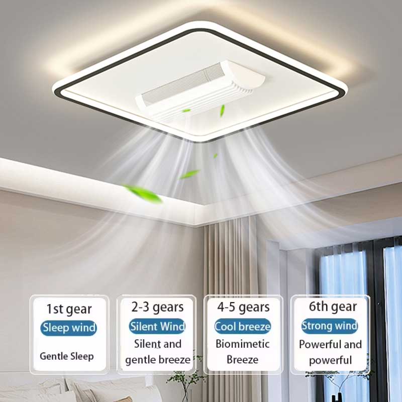 Modern Designer Luxury Decorate Room or Hotel Ceiling Fan Light Recessed Smart LED Ceiling Fan Lamp With Remote Control