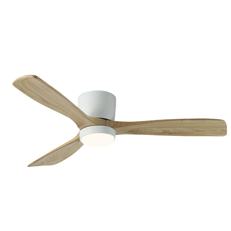 Ceiling Fan with LED Light DC Motor 42 Inch Large Air Volume Remote Control White for Kitchen Bedroom Dining Room