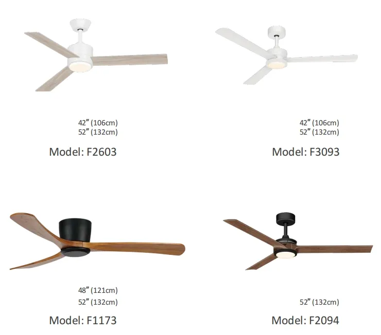 Home Use Ceiling Fan 42 Inch with LED Light Invisible
