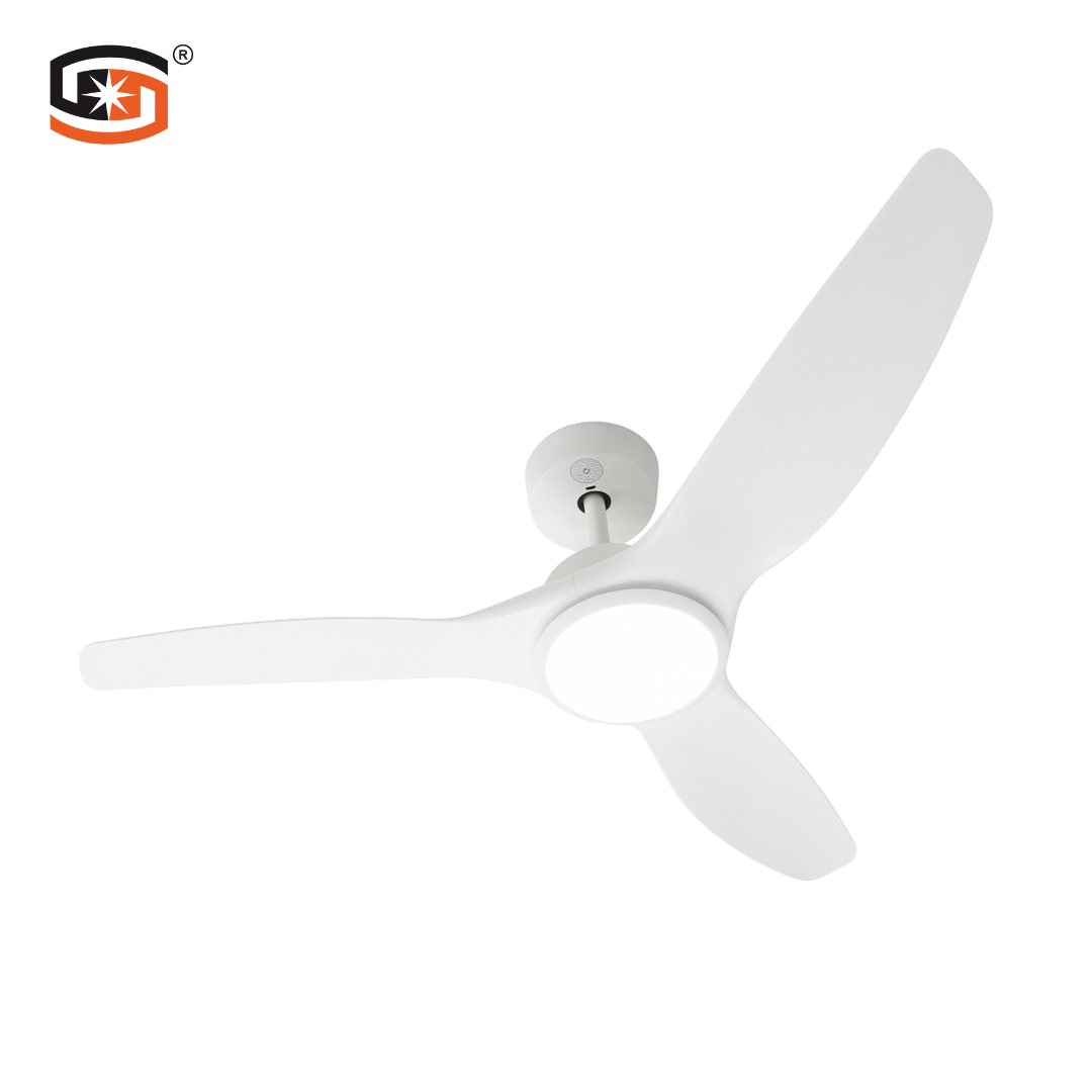 Modern Design Living Room Indoor 52 Inch Decorative 3 Blades Modern Led Ceiling Fan With Light and Remote