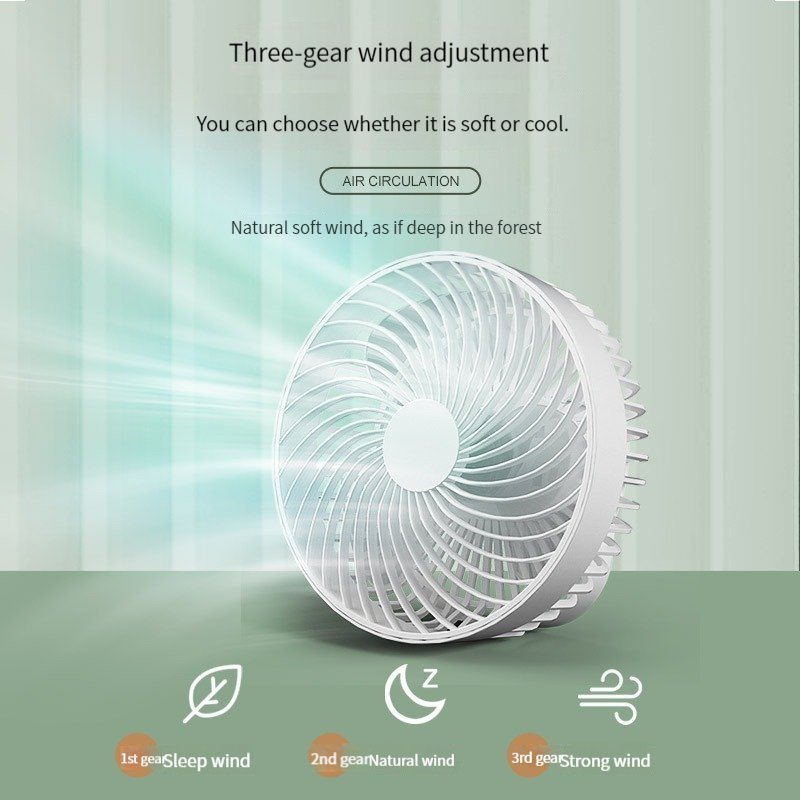 2025 New Portable Desk Fan Wall Hanging Fan Ceiling Fan with Remote Control for Home and Outdoors Travelling and Camping