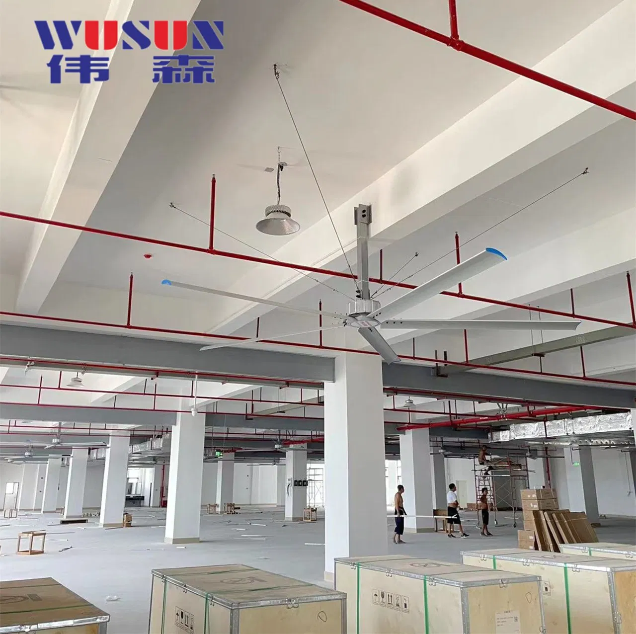 Outdoor Hvls Industrial Large Ceiling Fan for Railway Station