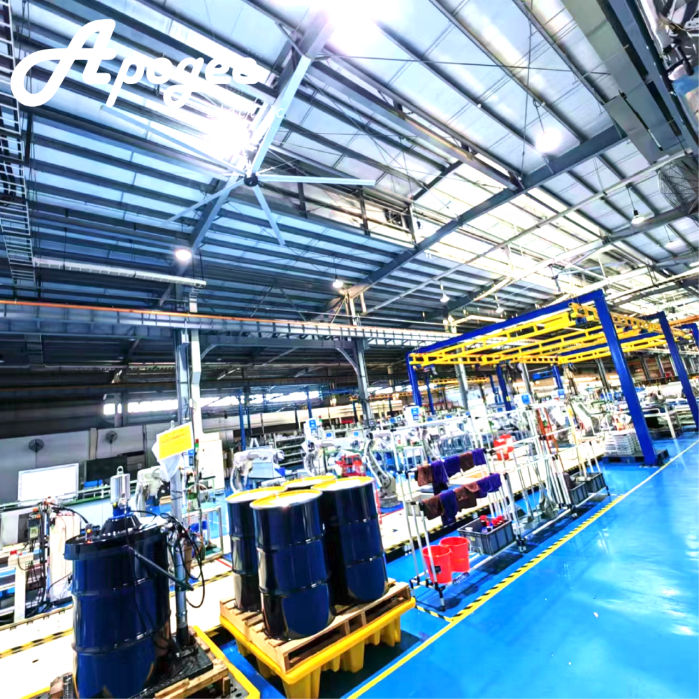 24ft 20ft 18ft 16ft 14ft 12ft 10ft Large Industrial HVLS Ceiling Fans For Workshop Ventilation