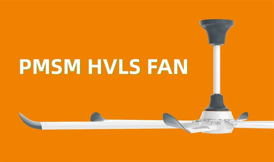 Vfans Energy Efficiency Industrial Ceiling Pmsm Hslv Fan for Factory