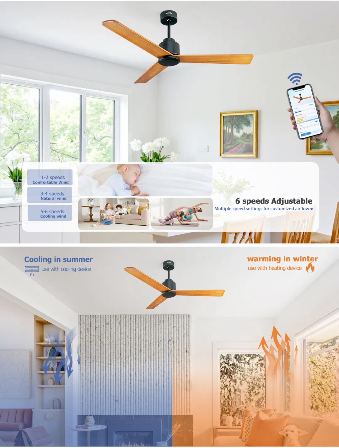 Ceiling Fan airflow illustration