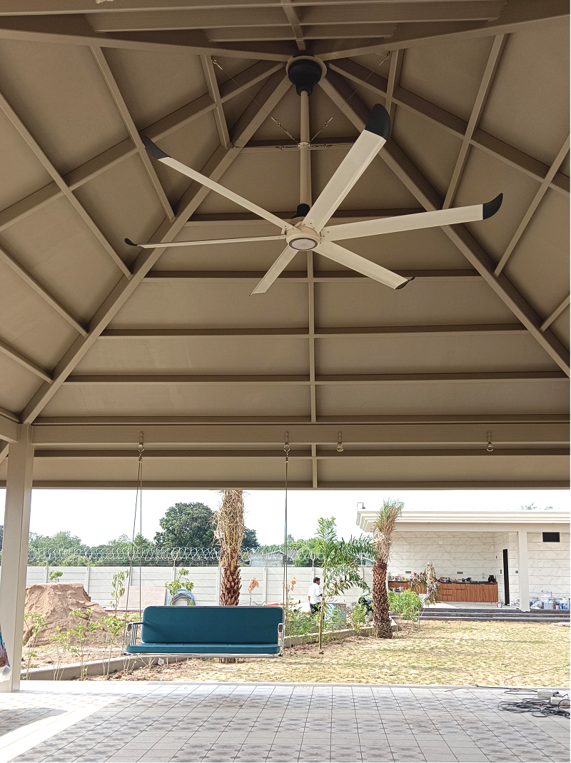 VFans Factory Prices Industrial Large Ceiling Fan with 6 Aluminum Blades DC Motor Ceiling Fan with Remote Control