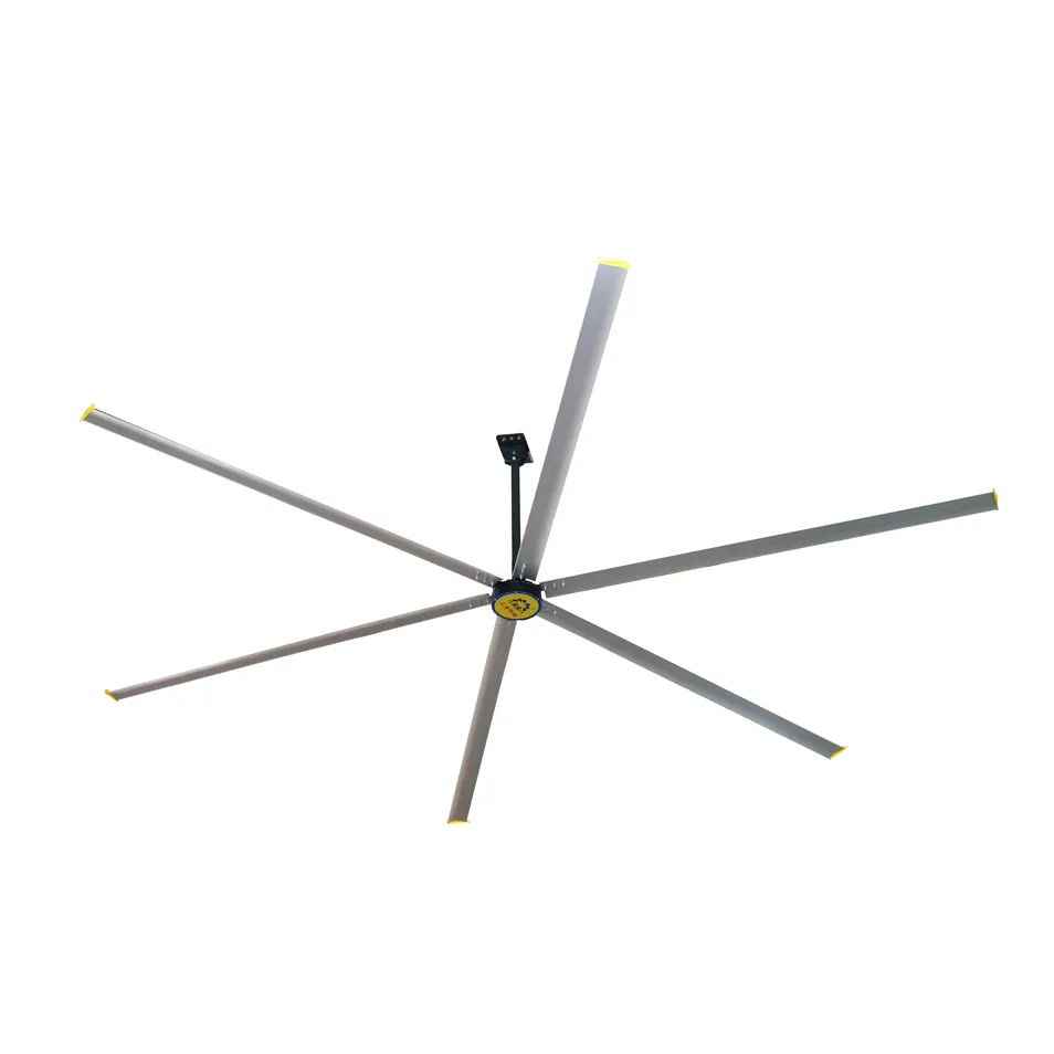Hvls Ceiling Fan with Remote Control Option Large Energy-Efficient Industrial Ceiling Fan