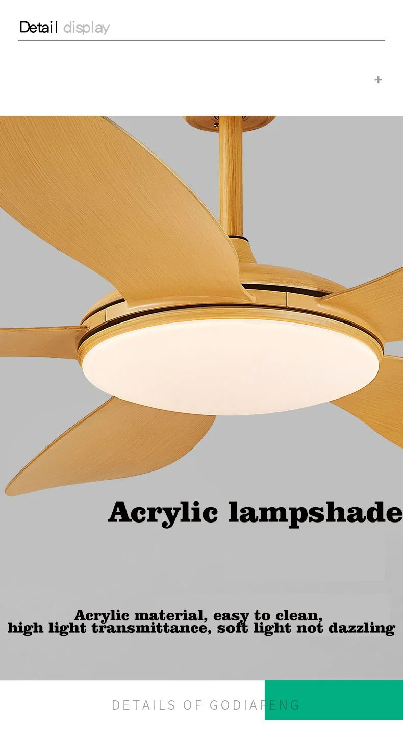 52 Inch Commercial Ceiling Fan Lamp