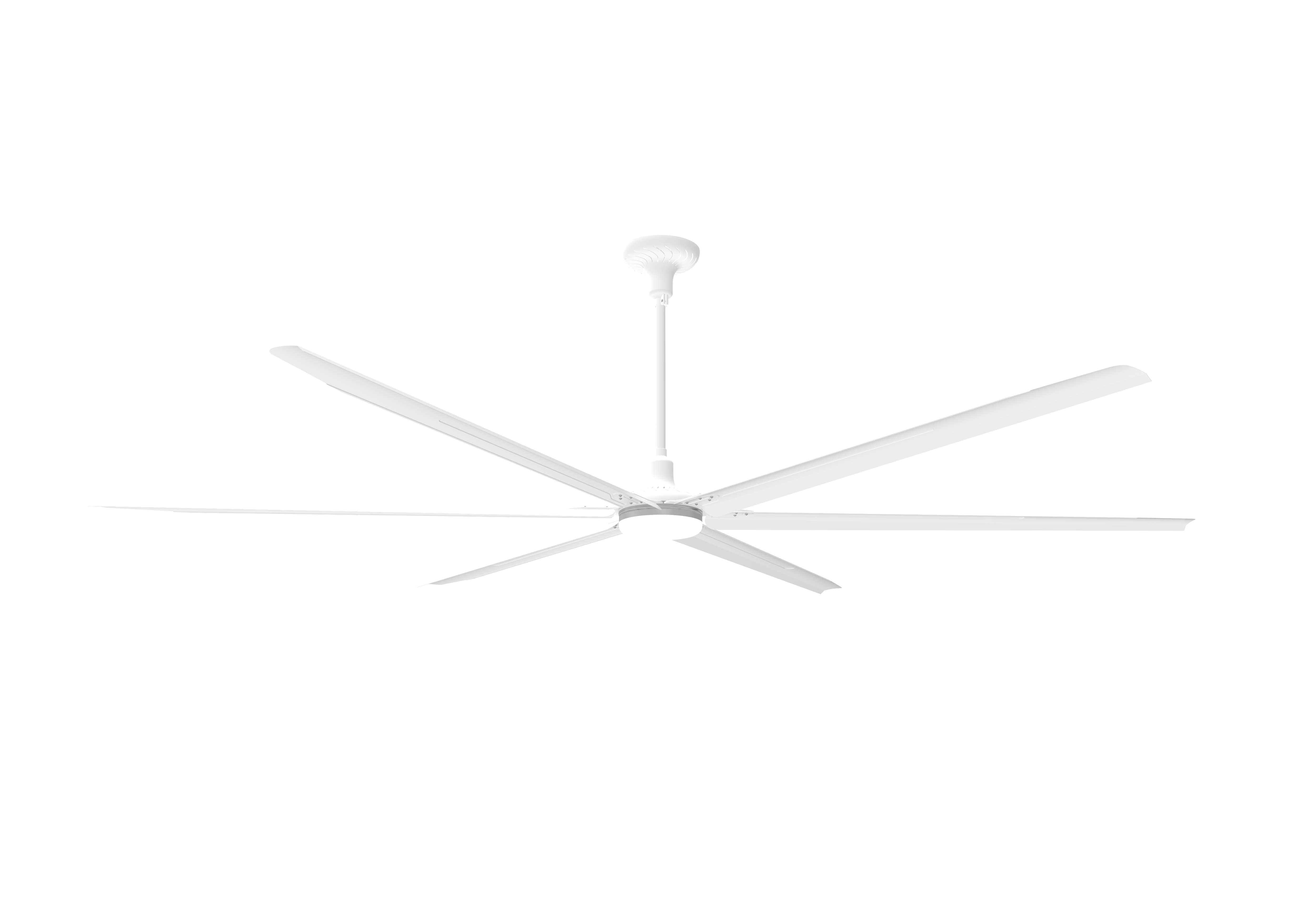 New Style 2.1m AC Motor LED Light Ceiling Fan 85 Inch Remote Control HVLS Fan for Hotels and Gym Electric Metal Household Fan