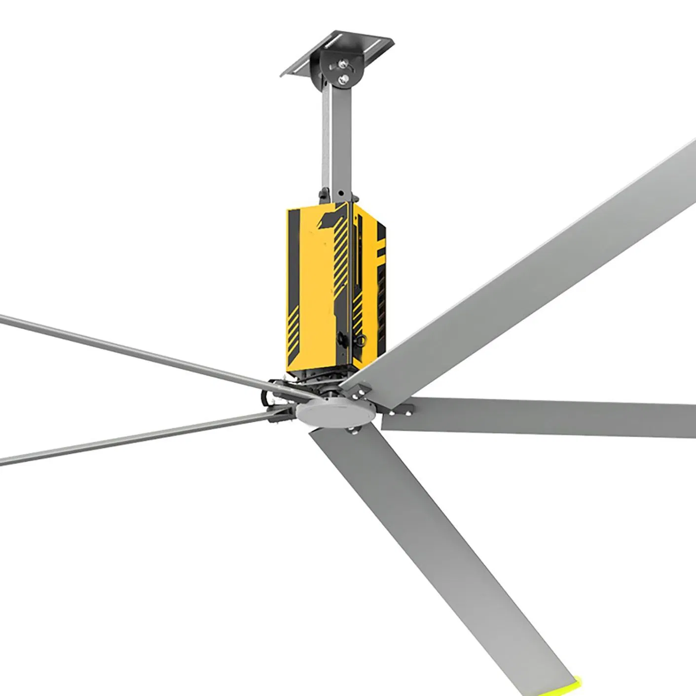 Industrial Hvls Fan Ceiling Exhaust Electric Standing Wall Floor Pedestal Stand Motor Large Big Ass Cooling 220V Fan 7.3m 24FT 6.1m 20FT 5.5m 18FT 4m 13FT 3m