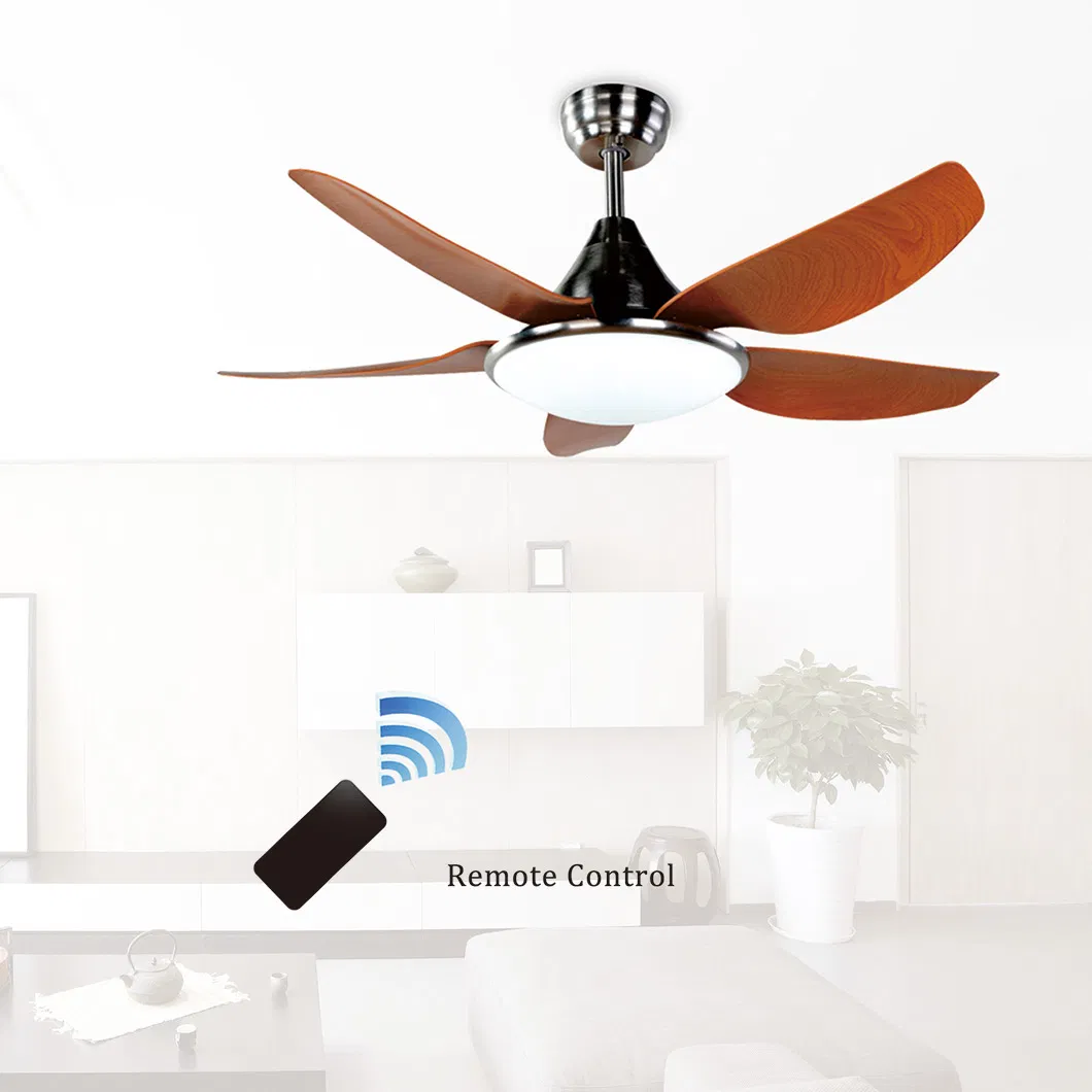 Wholesale Solid Wood Blades Energy Electric Ceiling Fan with Certificate for Home