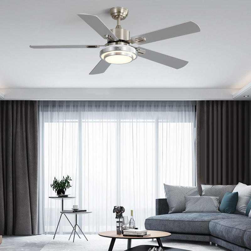 KBS 52 Inch 5 Blade Ceiling Fan with Light New Design Ceiling Fan Modern Dc Ceiling Fan with Remote Ventilador De Techo