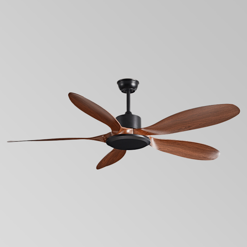 Ceiling Fan with Remote Control No Lights, Modern Reversible DC Motor Indoor Outdoor 5 ABS Blades Ceiling Fans for Patio