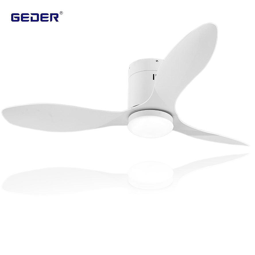 LED Ceiling Fan 48" DC Fan Light 35W Three ABS Blades LED Remote Ceiling Fan with Light