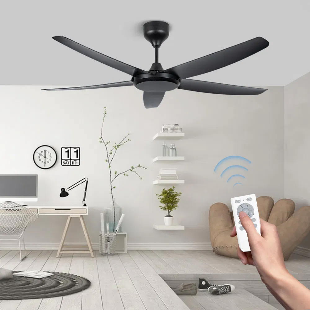 Low Noise DC Ceiling Fan with Light 6 Speed Adjustable Fan Light