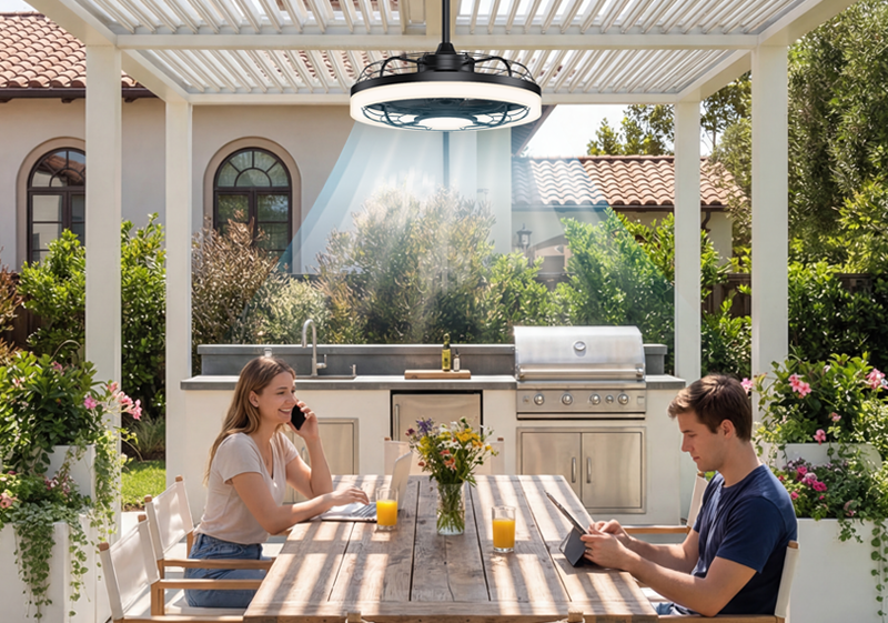 Outdoor Caged Ceiling Fan Feature Image 10