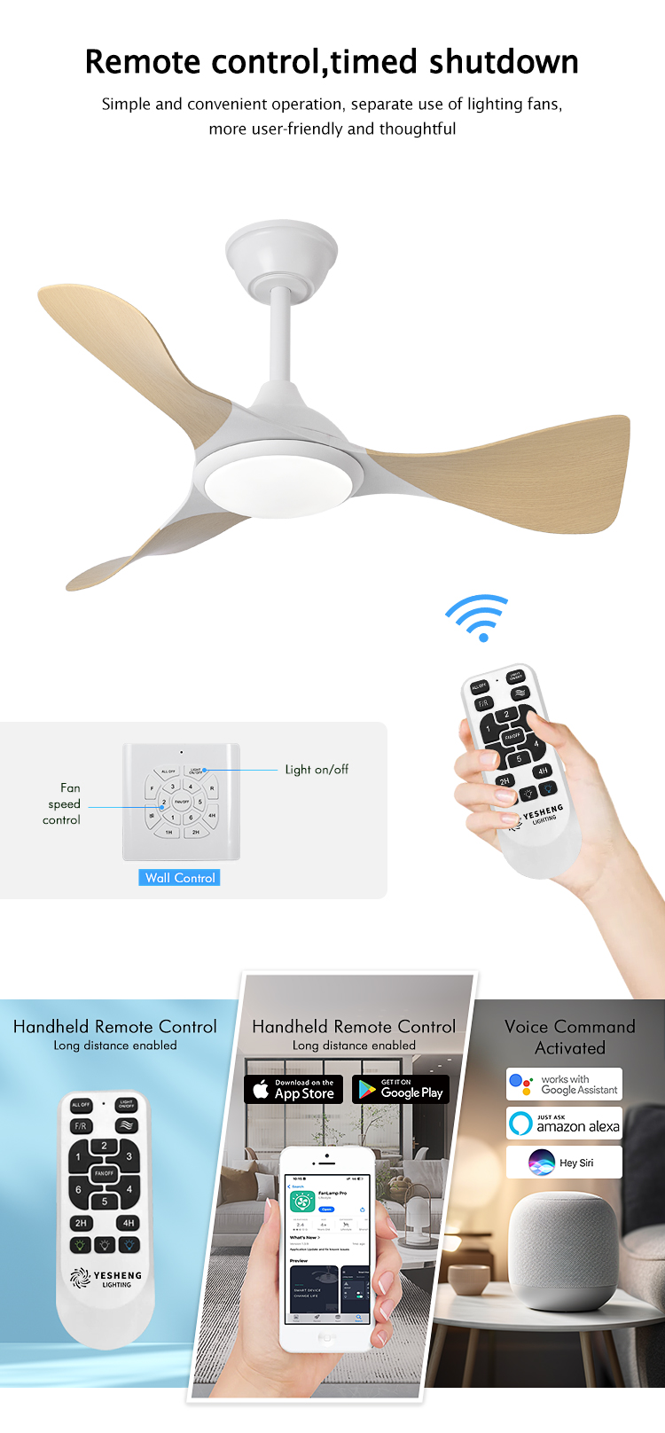 C287 35/45inch Ceiling Fan with Light or Without Light VENTILADOR FLY AGOTADO DC APP CONTROL Patent Payment