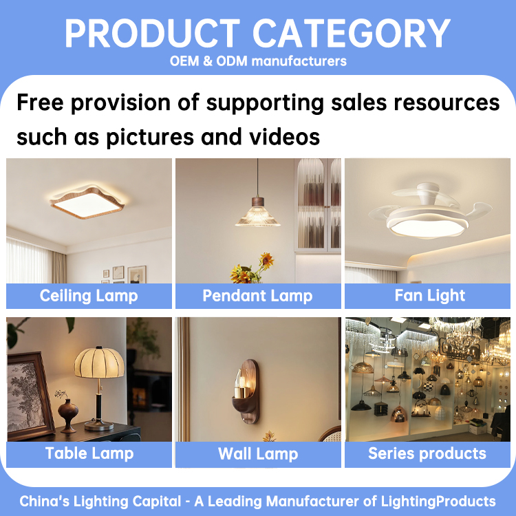 Energy Saving 46-56 Inch 5 Blades DC Motor Silent Indoor Use Remote Control Ceiling Fan with LED Light Modern