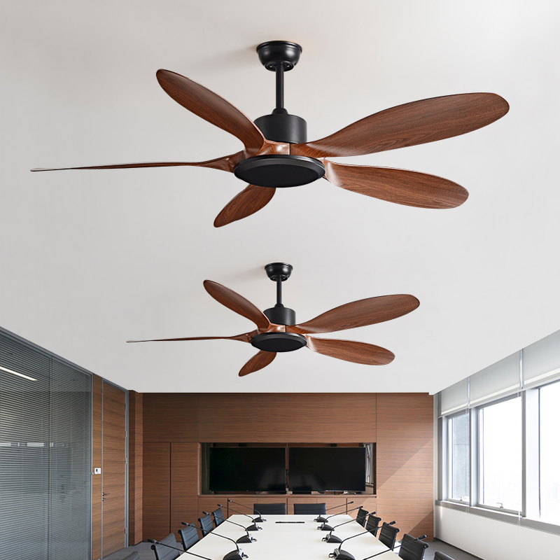 Ceiling Fan with Remote Control No Lights, Modern Reversible DC Motor Indoor Outdoor 5 ABS Blades Ceiling Fans for Patio