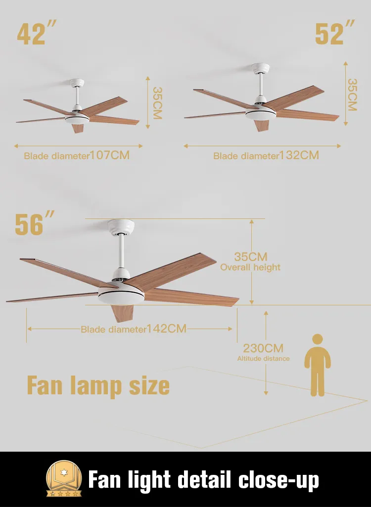 Minimalist Ceiling Fan Controls