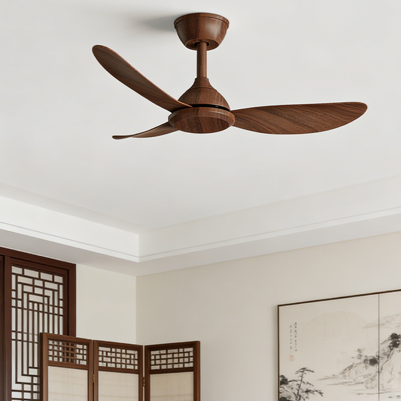 Full Copper Motor 6 Speed DC Inverter Ceiling Fan with Straight Blades Energy Saving Quiet Operation Home Office Use