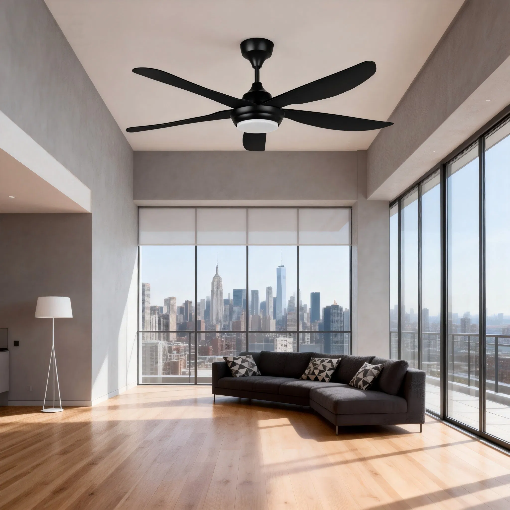 High/Brightness Household/Commercial Decorative/Fashion/Design 56inch Remote Control Energy/Efficient/LED Powerful/DC/AC Ceiling Cooling Fan Light