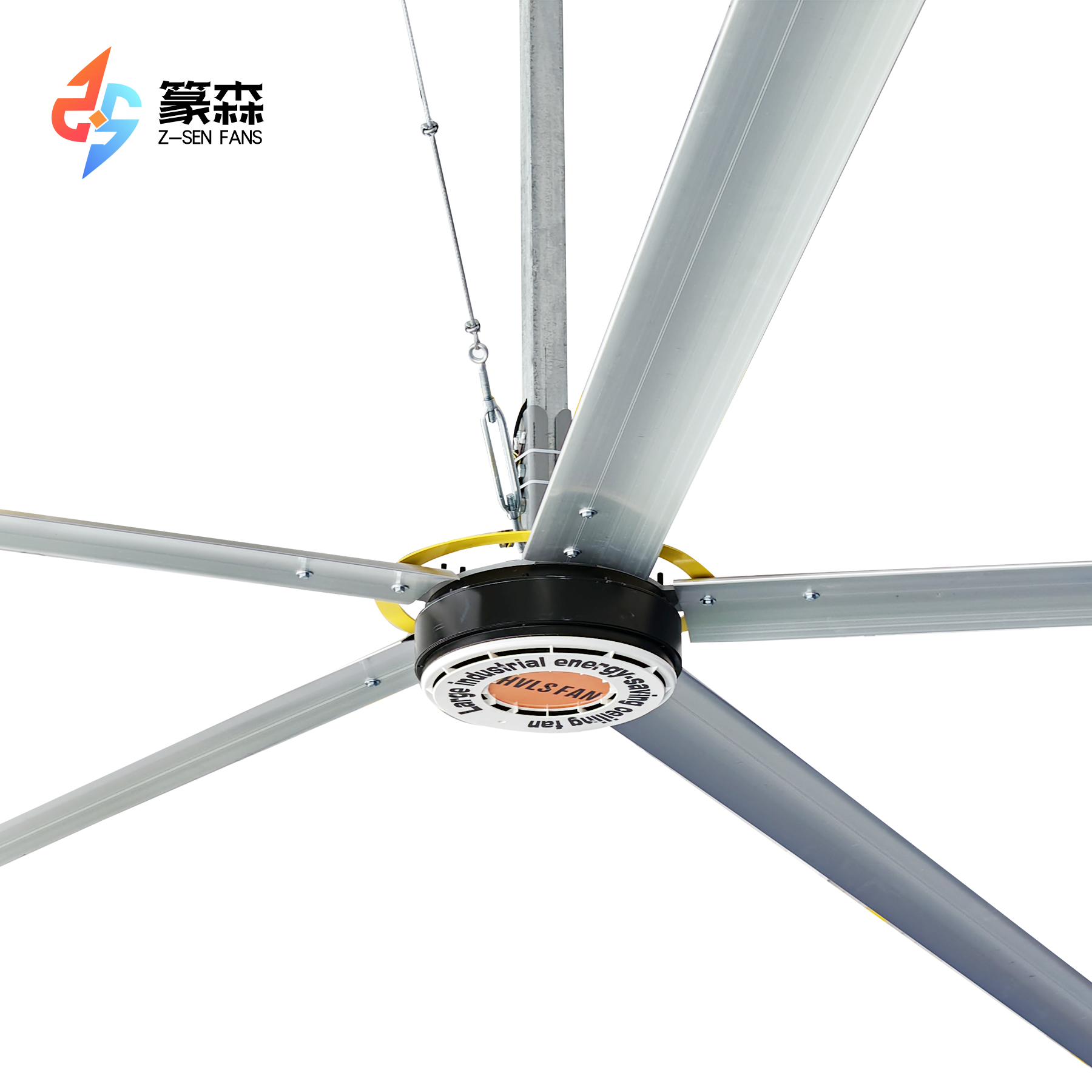 24ft High Volume Low Speed Industrial HVLS Fan Large Blades BLDC with Big Ceiling Motor Ventilation Fans