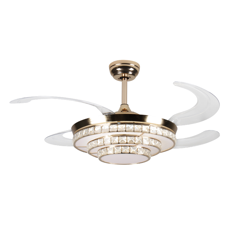 Modern 42-Inch Ceiling Fan with Energy-Efficient LED Lighting